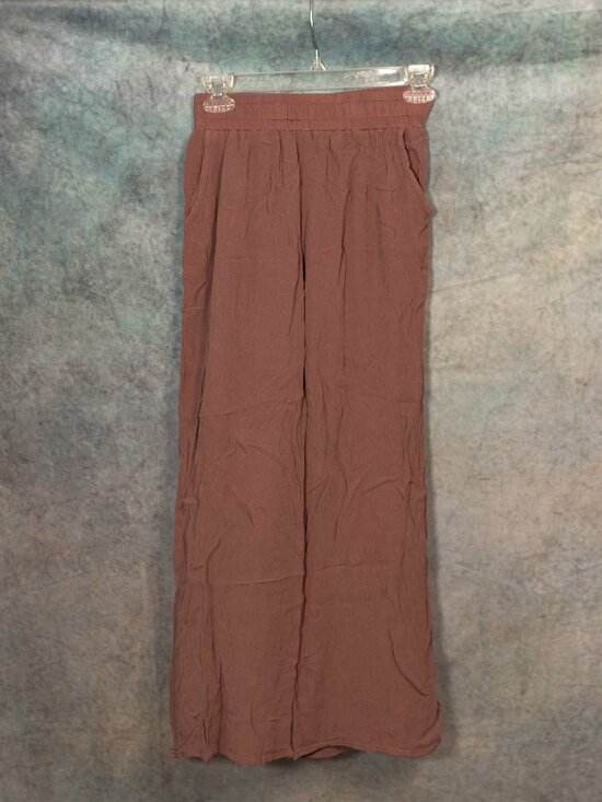 Forever 21 Pants - Forever 21 Warm Brown Flowy Linen Pants - Small - Vacay Ready